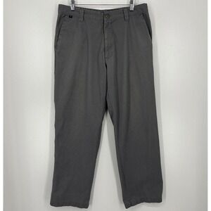 Anchor Blue Relaxed Fit‎ Chinos Mens 34x32 Gray Utility Workwear Pants
